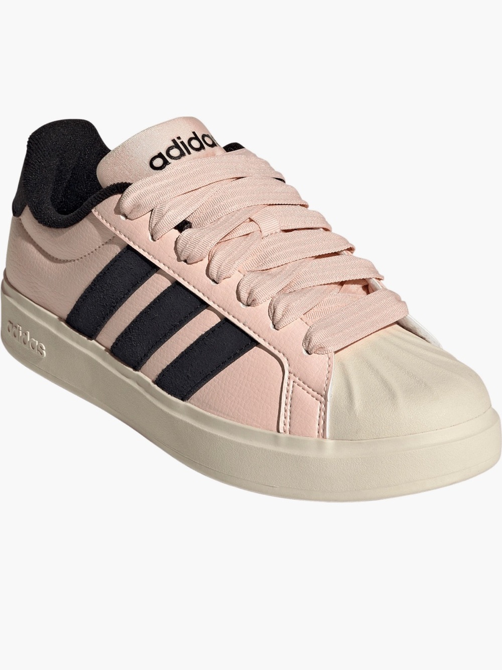 Adidas Pink and Black Street Talk Sneakers (Size 8)